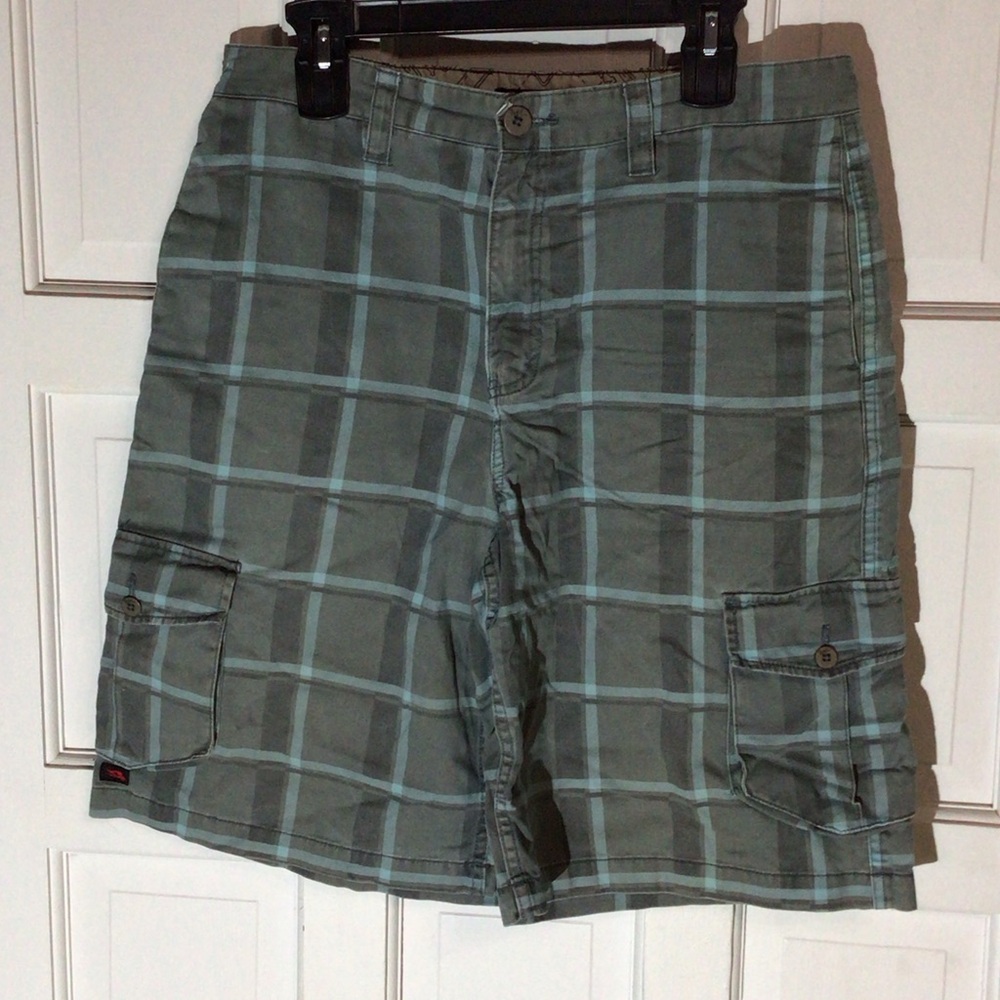Tony Hawk Plaid Cargo Shorts